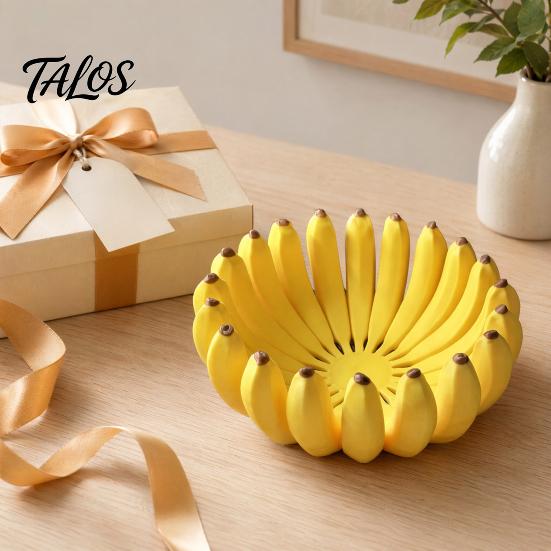 Verspieltes Bananen-Design 3D-gedruckte bananenförmige Aufbewahrungsschale, Obstschalenhalter, Modern für Küchenarbeitsplatte Dekor Küche, Esstisch & Eingangsbereich,
