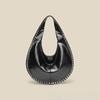 2026 Fashion Women's Bag Single Shoulder Slant Hanging Rivet Crescent Underarm Casual Tote Handbag