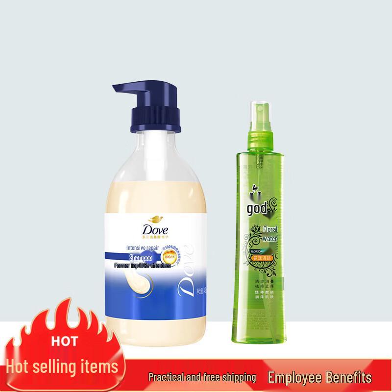Dove Intensive Nourishing Shampoo & Liushen Floral Water Set