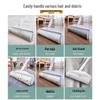Long Handle Lint Roller with Large Sticky Brush for Bed, Floor, and Hair Cleanup - Tear-Off Paper Replacement Included.