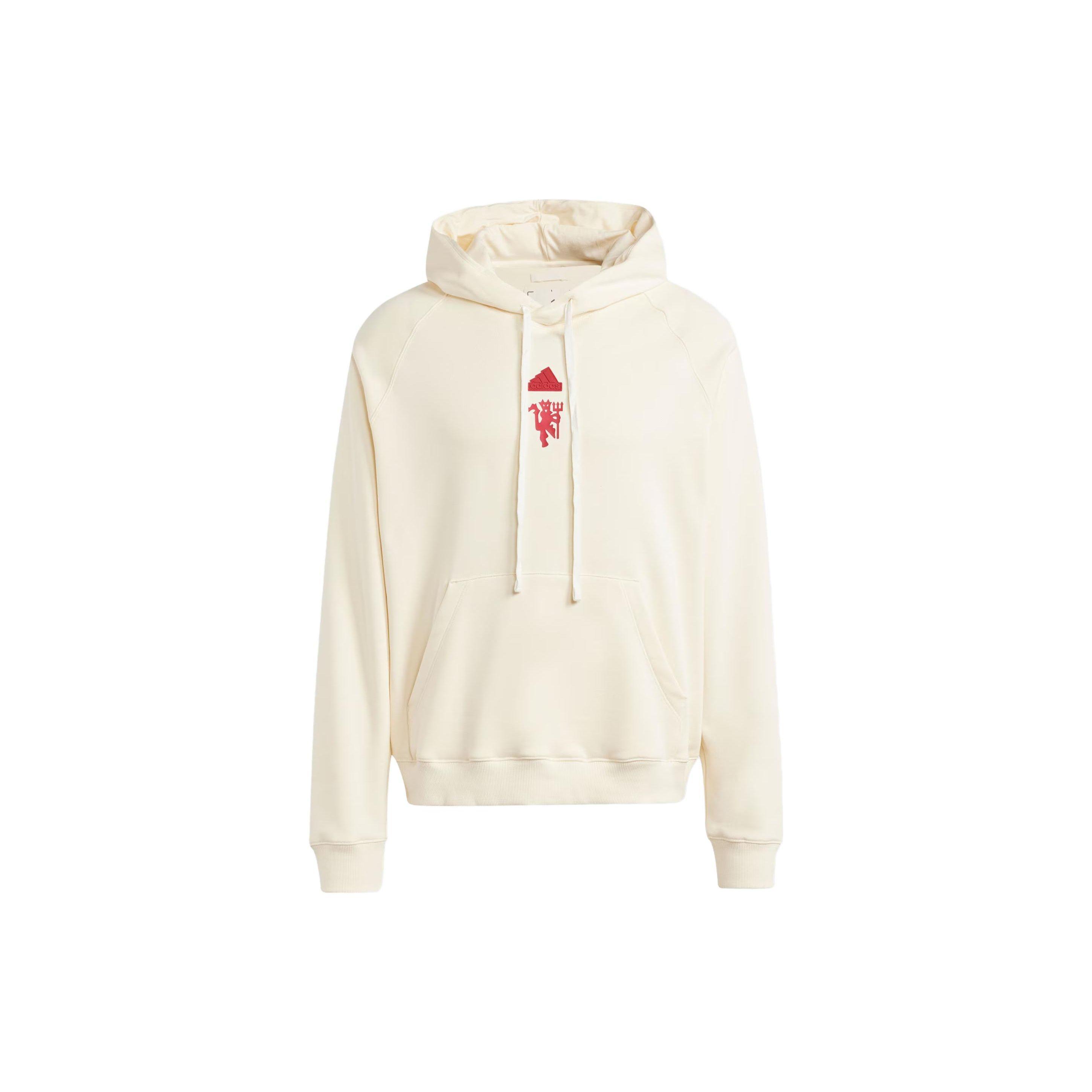 adidas Manchester United LFSTLR Hoodie Cream White Red IA8545 M