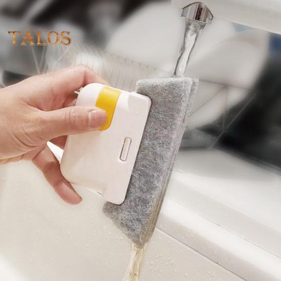 4Pcs 2 In 1 Cleaning Brush Set Detachable Window Track Cleaner with Strong Bristles Stubborn Dirt Remover
