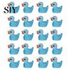 Duck Sculpture Set 20Pcs Mini Glow-in-the-dark Resin Ornaments Adorable High-quality Decor Sculptures for Garden Home Party Decoration Figurines
