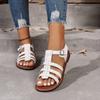 Women's Casual Flat Sandals Summer New Seaside Vacation Roman Sandals