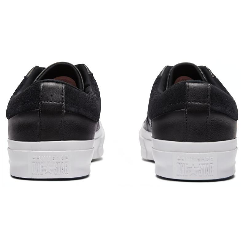 Converse One Star "Black" Comfortable and Versatile Casual Non-slip Low-top Unisex Style In Black and Grey