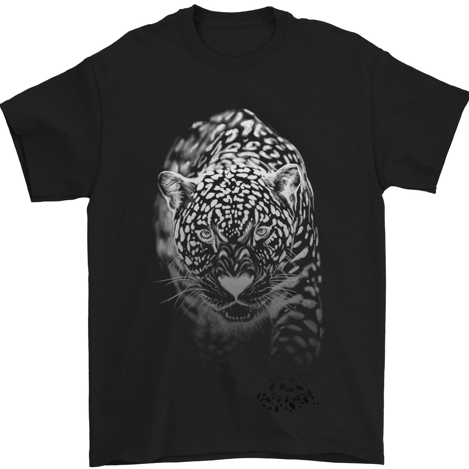 Stealthy Jaguar Wild Cats Lion Tiger Mens T-Shirt 100% Cotton 2XL