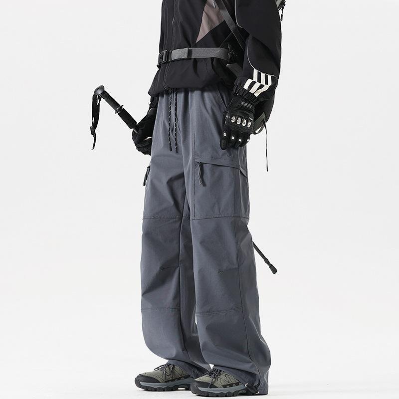 Men S Loose Fit Cargo Pants Outdoor Hiking Waterproof Casual Trousers