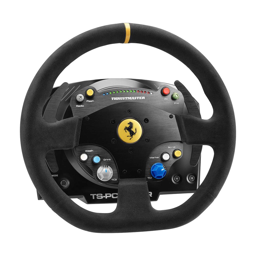 Officially Licensed Ferrari Thrustmaster TS PC RACER Ferrari 488 Challenge Edition PC Steering Wheel Controller for Racing Games with Force Feedback