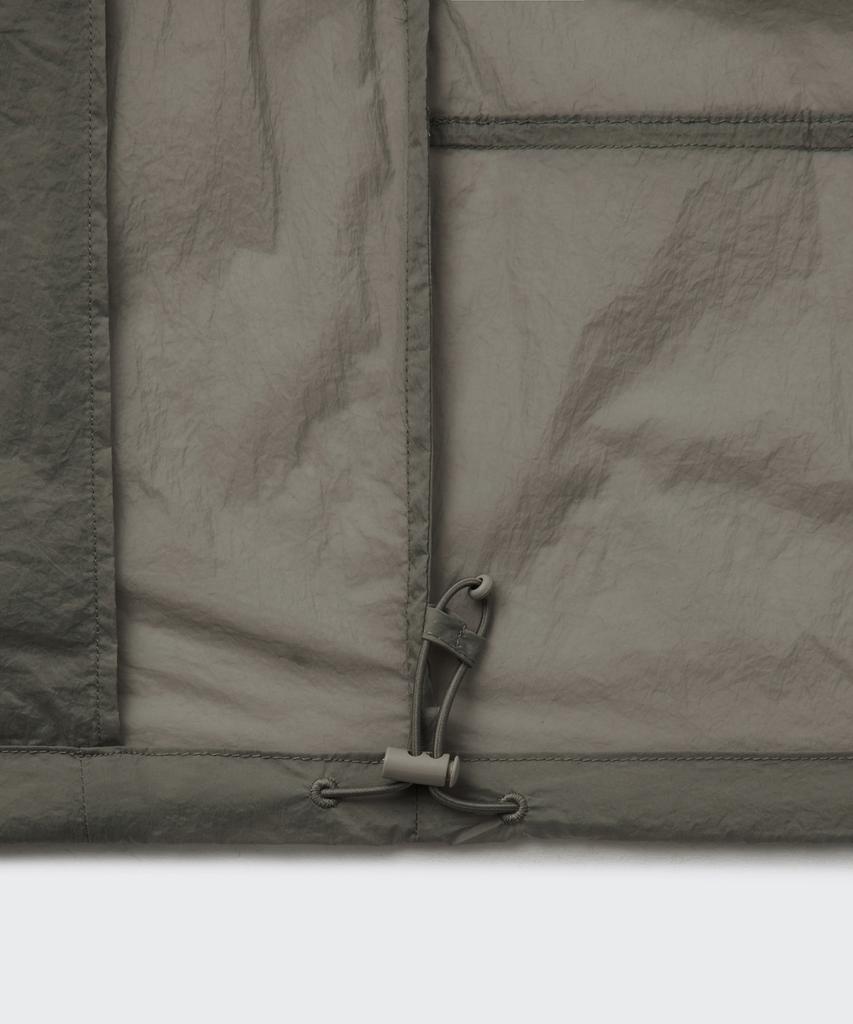 Musinsa Standard Woman Sheer Hooded Windbreaker Jacket [Warm Grey]