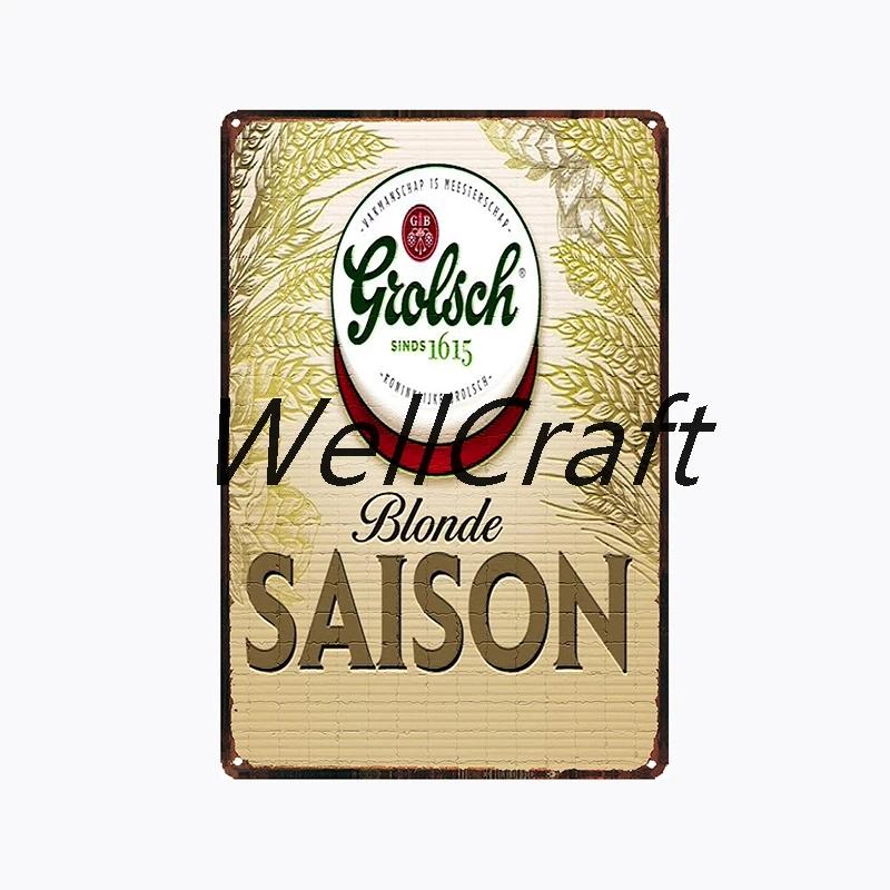 [ WellCraft ] Grolsch Metal Tin sign Vintage Wall Plaque Decor WX-51-1 room decor  vintage decor  home decor  wall decor