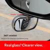 360 Degree Rear Side View Mirror Universal Wide Angle Convex Spot for Car Truck SUV  Spot Solution