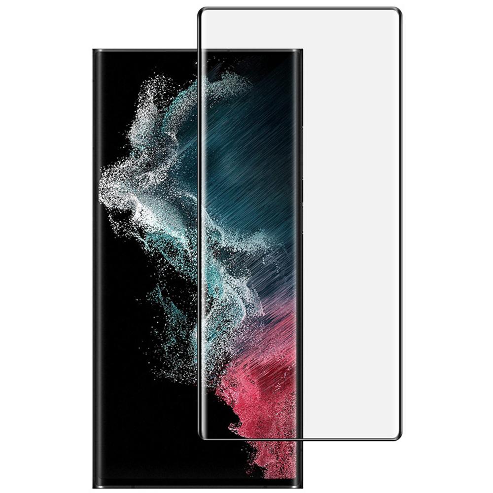 

IMAK Для Samsung Galaxy S22 Ultra 5G Захисне скло для екрану 3D вигнуте загартоване скло з повним клеєм з рамкою для позиціонування Type A