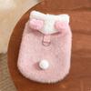 Autumn Winter Dog Fleece Coat Windproof Plush Dogs Coat Cute Pet Clothes  Puppy