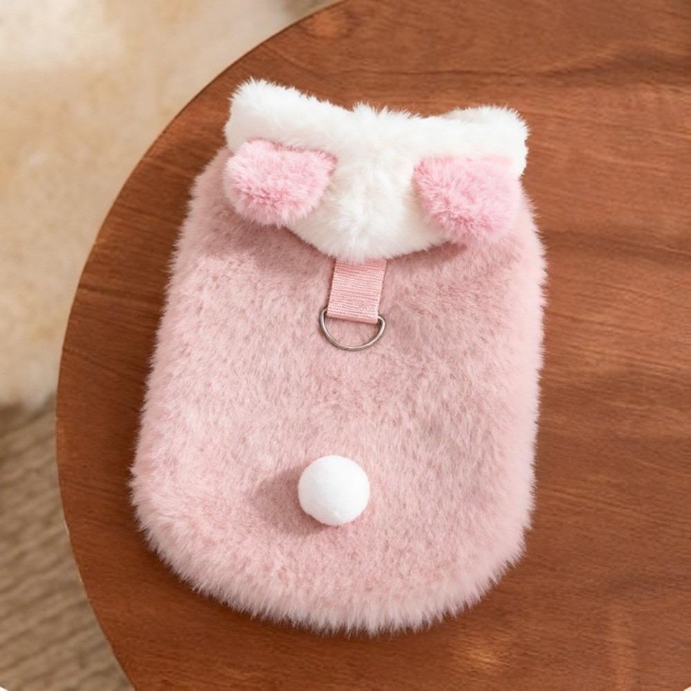 Autumn Winter Dog Fleece Coat Windproof Plush Dogs Coat Cute Pet Clothes Puppy