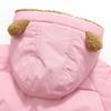 2-8 Years Kids Fleece-Lined Thickened Hooded Jacket Winter Coat