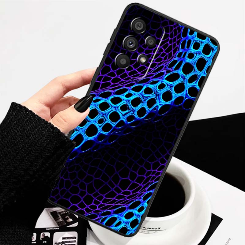 

Creative luxury art patterns Phone Case For Samsung A73 A72 A71 A55 A54 A53 A52 A51 A13 A22 A16 A15 A12 A14 A26 A07 5G Black Galaxy A07 4G