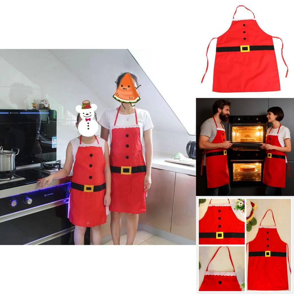 Christmas Party Apron With Durable Polyester Material For Family Celebration
