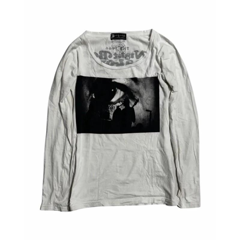 Y2K Streetwear Long Sleeve Tee Abstract Print Casual Punk Style Unisex T-Shirt Teens