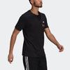 adidas Pocket Tee M Embroidered Sports Short Sleeve Black Men's GT5306