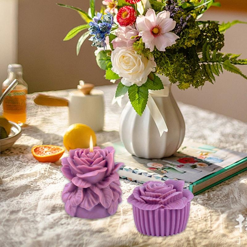 Silicone Molds Flowers Candle Molds Epoxy Resin Molds Craft Molds Handmade Castings Molds Plasters Molds