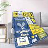 Tennis Customize Your Name Blanket Warm Comfortable And Soft Blankets Are Suitable For Home Chairs Office Sofas Sofas Office Camping And Gifts For