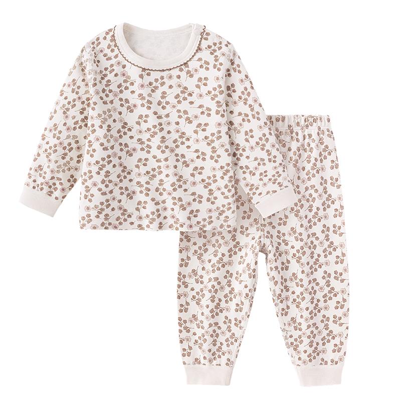 Babylove Girls' Soft Cotton Floral Pajama Set