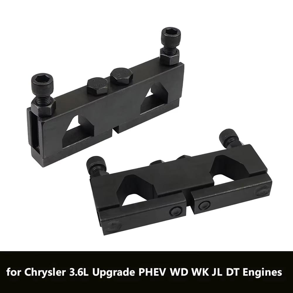 2025200090 Two Pieces Camshaft Holding Tool Cam Locking Timing Tool For Chrysler 3.6L Upgrade PHEV WD WK JL DT Engines Black