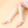 1PC Gaiters Boot Cuffs Woman Thigh High Warm Knit Knitted Knee Socks Black Leg Warmers for Women