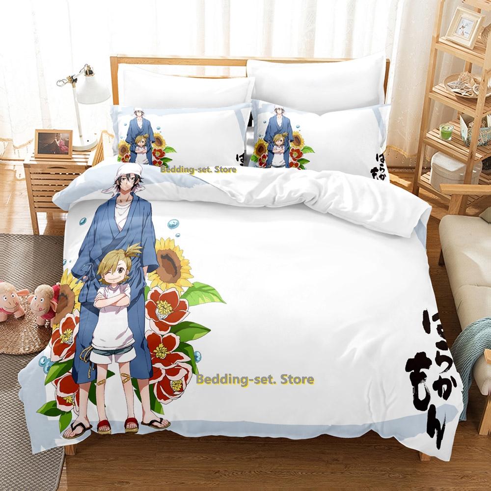 New Barakamon Bedding Set Single Twin Full Queen King Size Bed Set Adult Kid Bedroom Duvetcover Sets 3D Anime Bed Sheet Se