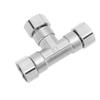 Pipe Fitting 3 Way Tee 304 Stainless Steel Hose Connector Pipeline Adapter G1/2 for Water Air