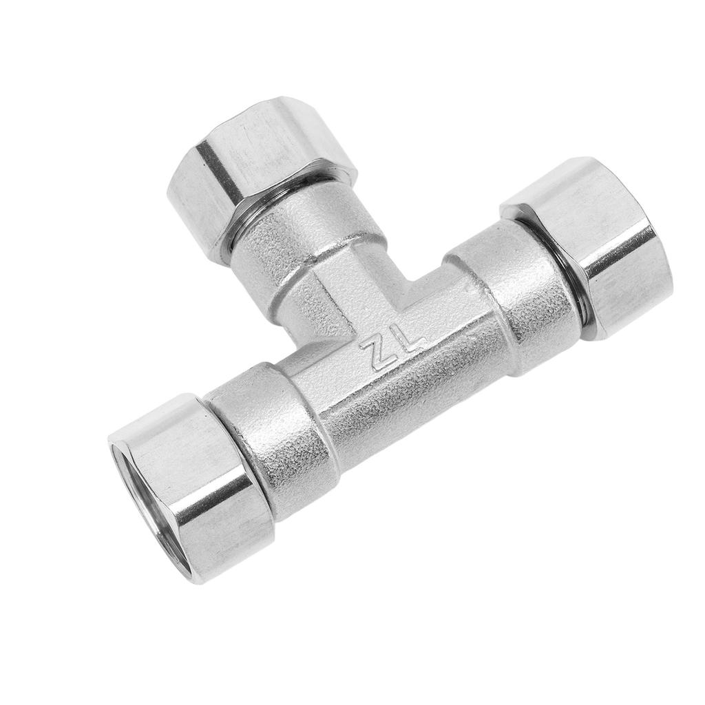 Pipe Fitting 3 Way Tee 304 Stainless Steel Hose Connector Pipeline Adapter G1/2 for Water Air