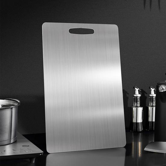 Stainless Steel Cutting Board Large Non-Slip Pastry Board for Kitchen Dual-Sided Chopping Board Easy To Clean Multiple Sizes Available Cutting Mats