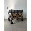 Foldable Aluminum Camping Cart: Large Capacity Outdoor Trailer for Street Vendors and Home Use