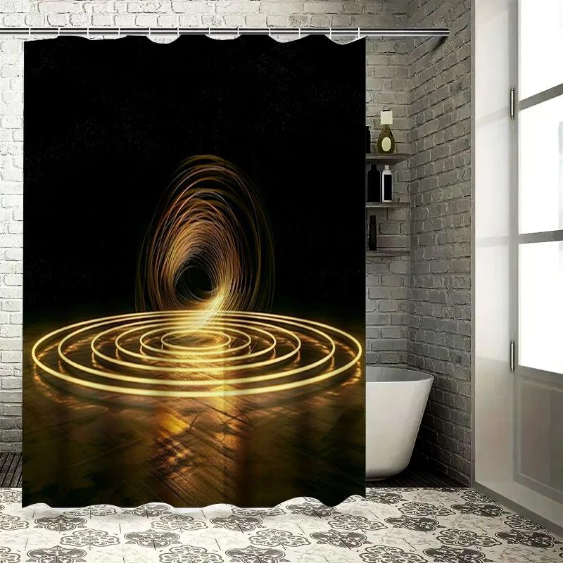 

Modern Style Shower Curtain Featuring Zen Stones Bath Decor White Grey Color With Silver Metal Hook Ring For Bathroom Accessorie W60H190(CM)-1 Pcs