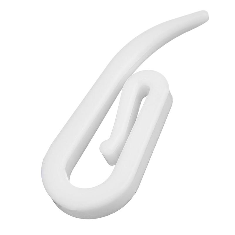 100/200Pcs Plastic Curtain Gather Hooks for Pleat Lace Curtain Wave Fold Sheers Plastic Curtain Hooks and Curtain Loops
