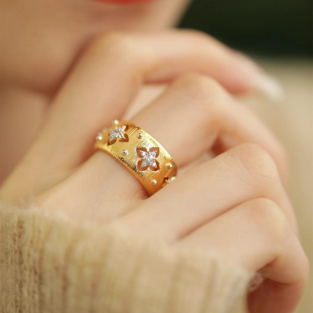 Purple Enamel Butterfly Ring - Luxurious and Vibrant, Versatile, Non-Fading Design for Women