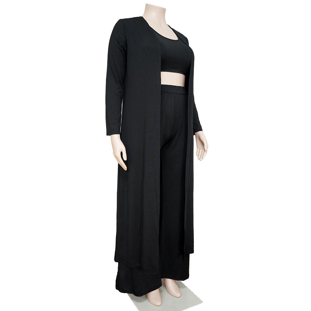 Women's Casual Fashion Sports Home Robe Coat Three-piece Set - 2022 Autumn/Winter Collection