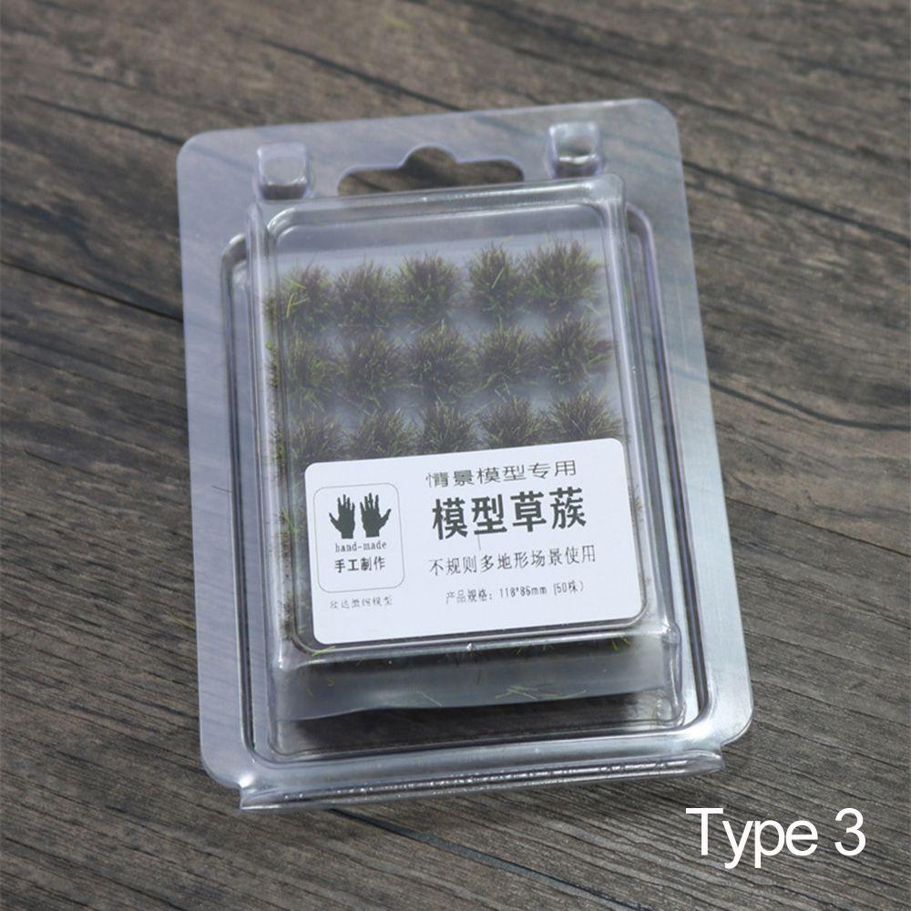 Micro Landscape Artificial Grass Tufts Miniature Grass Bushes Plant Cluster Simulation Model