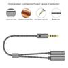 Headset Adapter Headphone Mic and Speaker Y Splitter Cable 3.5mm  Audio Male to 2 Female For Earphone Extense Mobile Audio