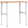 Vidaxl Workbench, 100X60X(71.5-98) Cm, Rectangular, Beech Wood