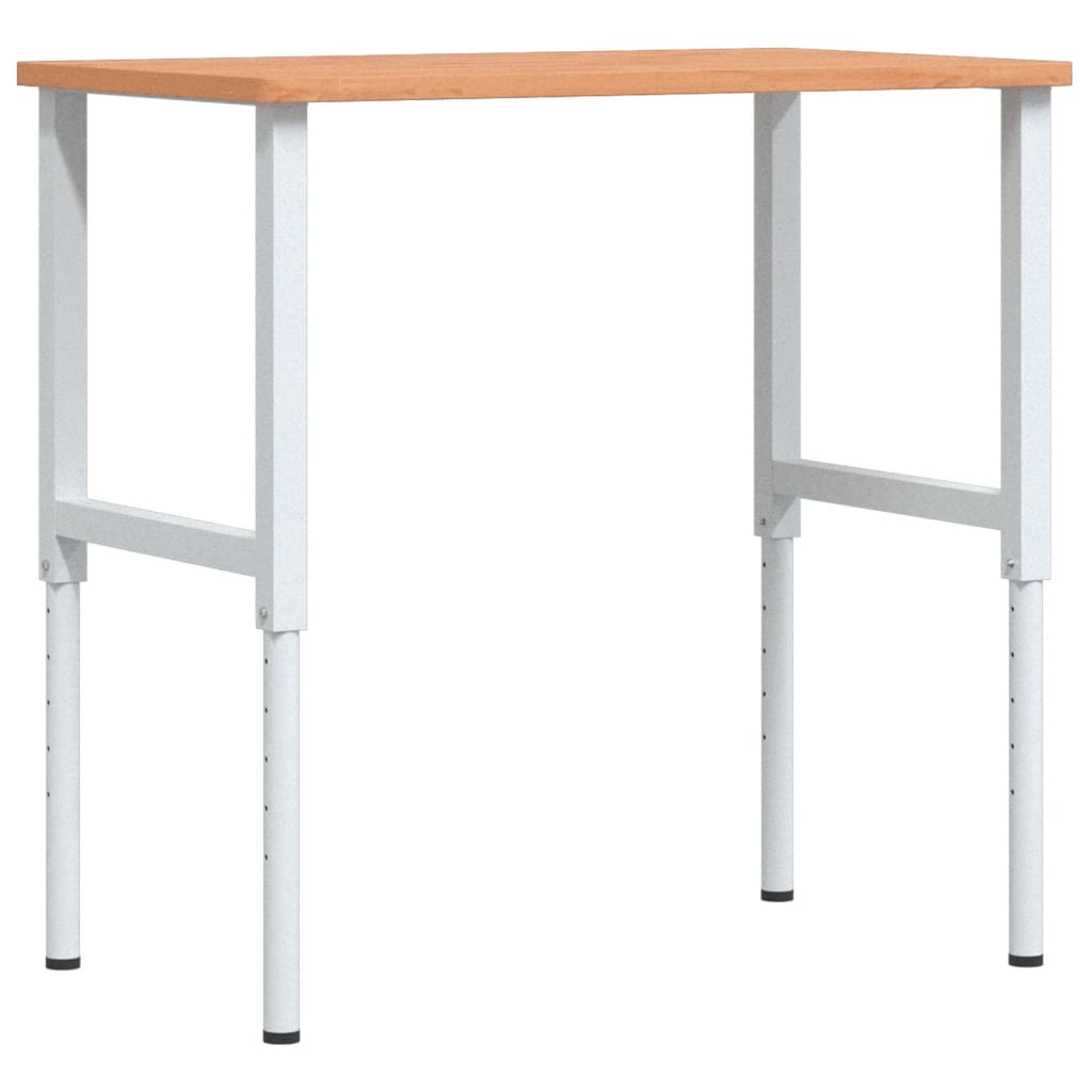 Vidaxl Workbench, 100X60X(71.5-98) Cm, Rectangular, Beech Wood