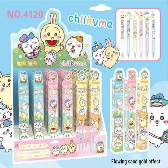 Sanrio Starry Night Magician Pen - Smooth Writing Click Pen with Cute Stickers for Students