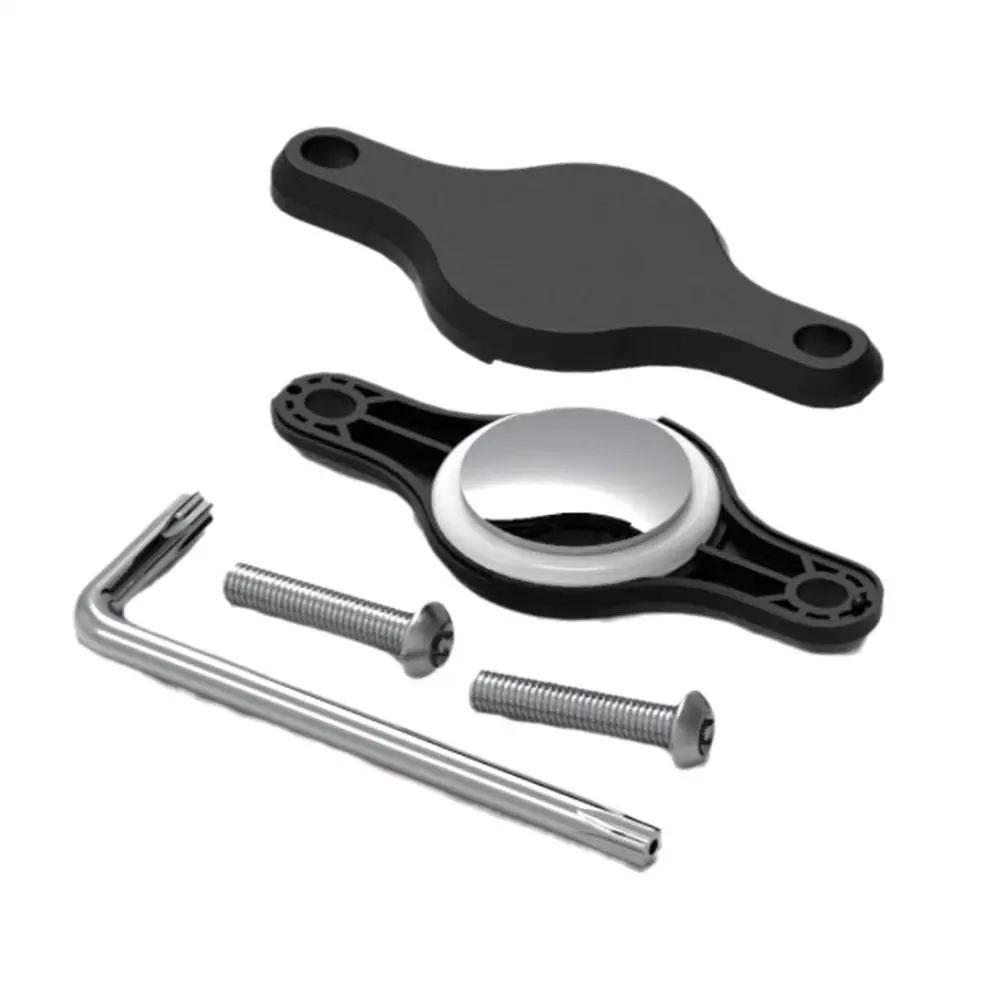 

For Airtag Case Air Tag Bike Mount Bottle Cage Mount Bike Loss Prevention Stem Road GPS Holder Anti-Theft Case For Airtag 1 pc чорний