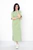 Women’s Everyday Maxi Dress – Comfortable Stretch Knit with Simple Sleeve & Front Prints, Summer, 3377-057-33 HC