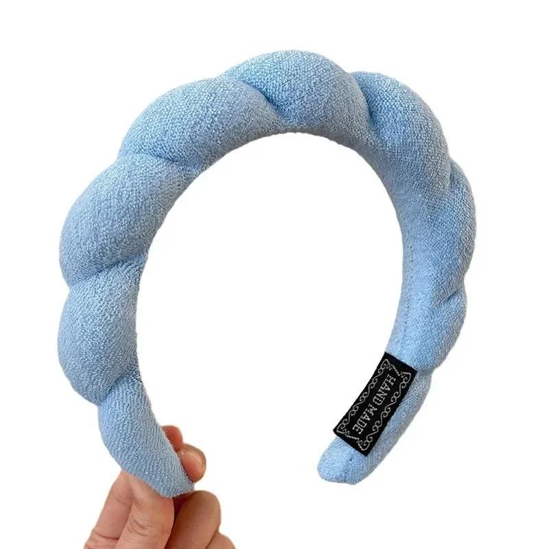 Brățări de spălat din microfibră de modă Bandă umflată Spa Bentita cu bule Spălarea feței Machiaj Accesorii pentru îngrijirea pielii