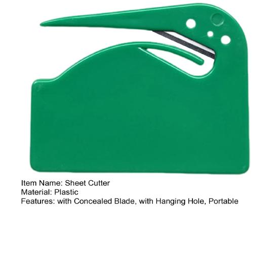 Blattschneider mit scharfer, verdeckter Klinge, sicheres Design, Umschlagöffner, Papierschneider