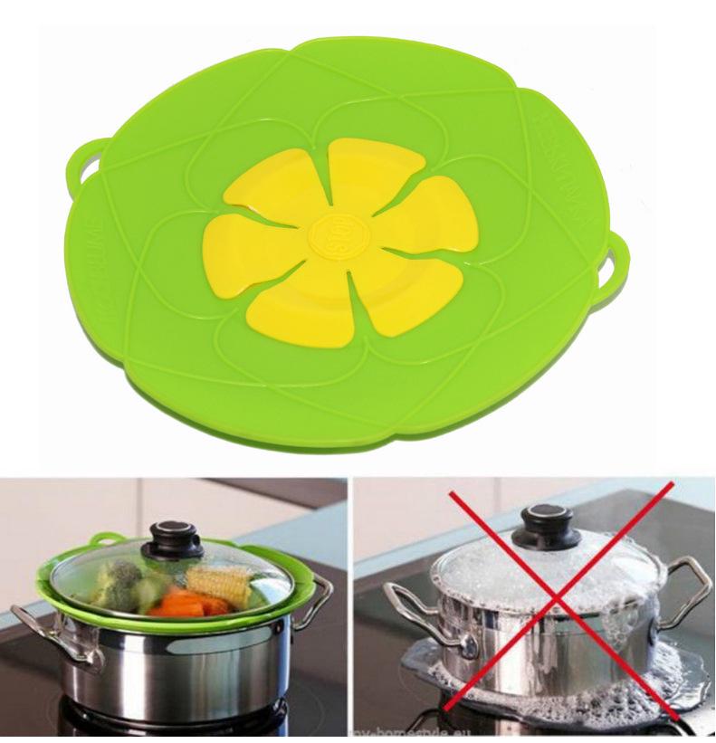26CM Silicone Flower-Shaped High-Temperature Splash-Proof & Anti-Spill Pot Lid