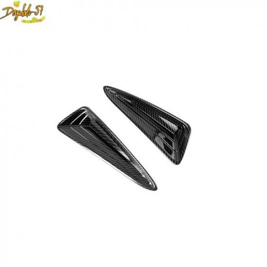 ABS Carbon Fiber Front bumper Fog Light Lamp Cover Trim For Toyota CHR 2017-