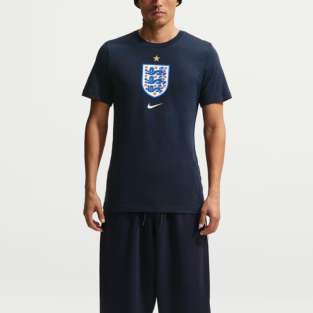 Nike England Team Cotton Crew Neck Short Sleeve Football Shirt Men tops IH2177-451