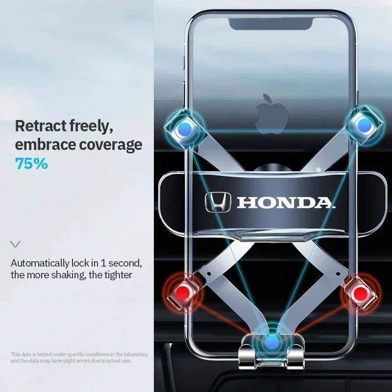 zqfdr10 for Honda TYPER Civic XR-V HR-V Accord Car Mobile Phone Holder Air Vent Mount Gravity Bracket Stand Auto Modified Accessories